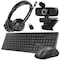 Delton Work Anywhere 4pc 30X Bundle Wireless Headset Webcam Wireless Keyboard Computer Accessories DBND4WLS30XREG - alternate 1